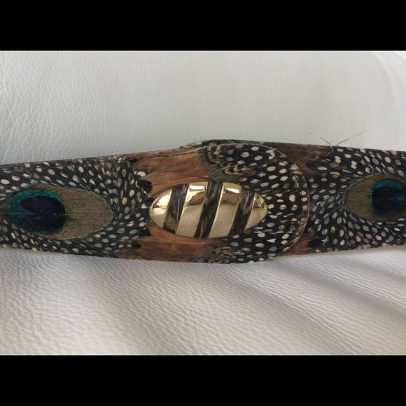 Peacock Feather Belt - Picture 6 of 6